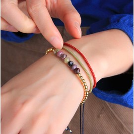 Colorful Friendship Bracelets Beaded Thin Strand Bracelets Women Fashion Jewelry