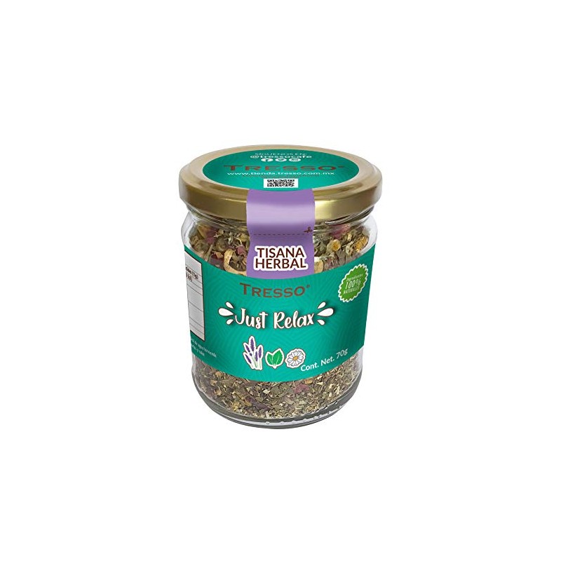 Tresso, Tisana Herbal. Solo Relájate. 70 gramos