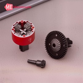 Mesimsple 2Pcs Enhanced Version 43T 10T Front Rear Differential Diff Gear Kit for Arrma 1/7 Felony Limitless Infraction Fireteam Mojave 1/8 Outcast Kraton Talion Typhon Notorious 6S Upgrades Part