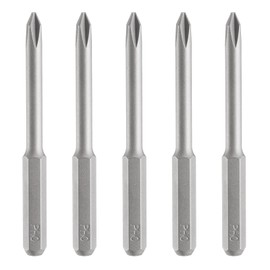 sourcing map 5pcs PH0 Phillips Screwdriver Bit 5/32" Hex Shank 45mm/1.77" Length Magnetic Cross Head Hex Bits S2 Steel Screw Driver Bit