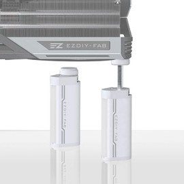 EZDIY-FAB GPU Support Bracket,Graphics Card Brace,GPU Support Stand Adjustable Height,Aluminum Video Card Sag Holder-White