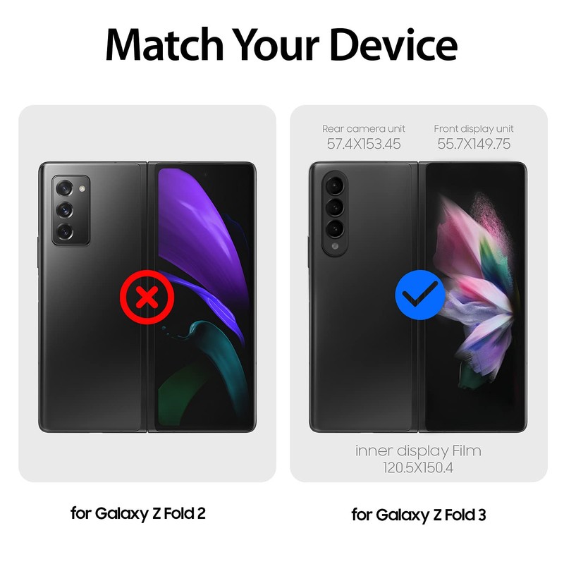 DOME GLASS Whitestone Screen Protector for Galaxy Z Fold 3