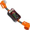 Portable RV Surge Protector 50 Amp - RV Circuit Analyzer with Integrated Surge Protection - Smart 50 Amp Power Defender with Grip Handles