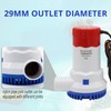 HUIXHAO Bilge Pump 12 V 1500 GPH Boat Bilge Water