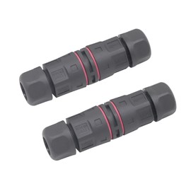 AOHUA Outdoor Waterproof Junction Box Electrical Cable Connector, IP67, Easy to Install, UL,M20 for Ø 5.0-9.5mm Wire Range(AC 300V, 20A),2 Way 3Pin 2Pack