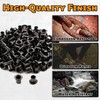 [100 Pack] HolsterSmith Black Coated Eyelets - (#8-9 Length) -