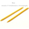 Borogo 100 Pcs Orange Wood Nail Sticks Double Sided Multi