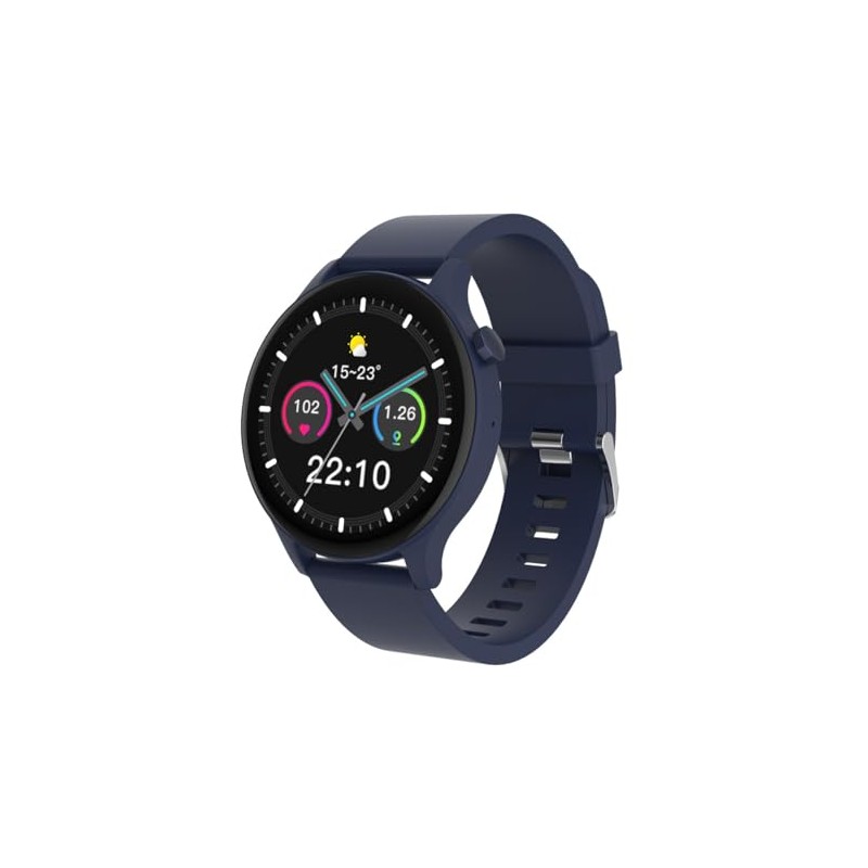 Denver Smartwatch Blue 1.38 Inch Unisex Bluetooth USB-C Waterproof