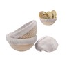 2 Packs of 7-inch Round Banneton Proofing Basket with Cotton