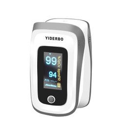 Fingertip Pulse Oximeter Blood Oxygen Saturation Monitor, Heart Rate and Fast Spo2 Reading Oxygen Meter with OLED Screen AAA Batteries YIDERBO