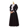 Saniplaycos Womens's Medieval Renaissance Costume Dress Black Gothic Victorian Civil