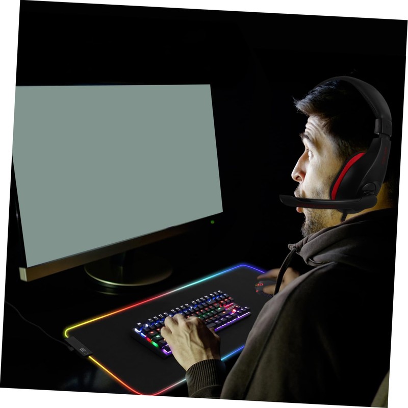 DOITOOL Gaming Headset Wired Over-Ear with Mic Comfortable Earmuffs Headband