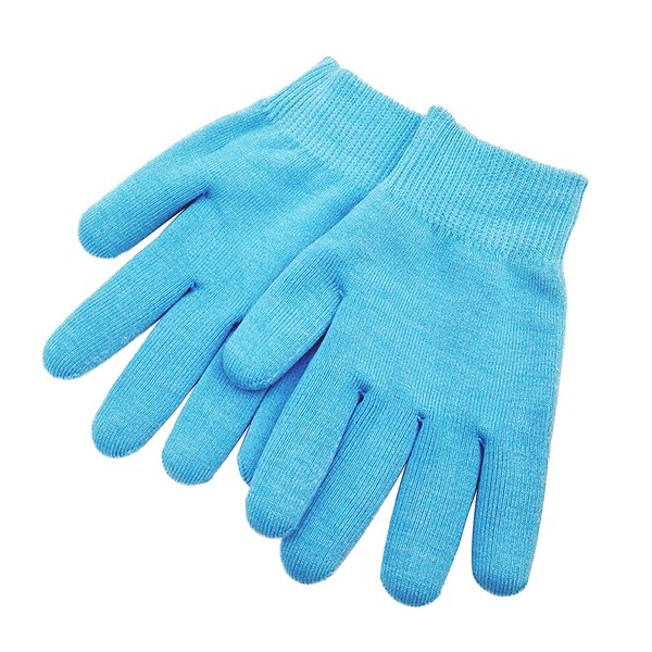 Pinkiou Hands Moisturizing Gloves Women Whitening Softening Moisturising Gloves SPA Gel Inner (Blue)