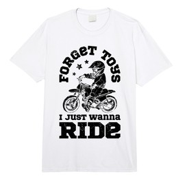 Forget Toys I Just Wanna Ride Dirt Bike Rider Boys Motocross Comfort Colors Adult Heavyweight T-Shirt