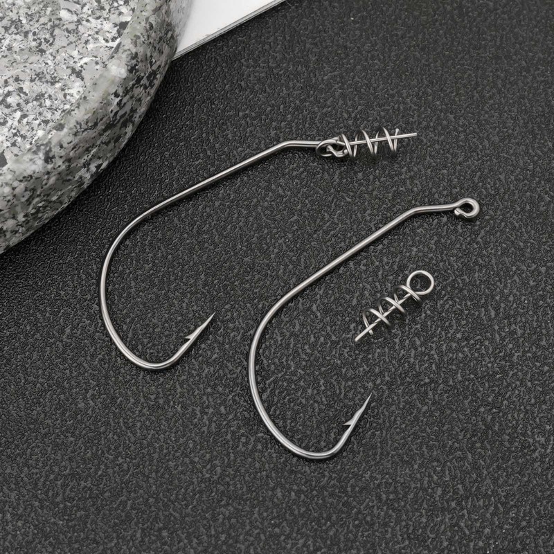 ECSiNG 20 Piece Fishing Hook Set with Twist Lock Floating