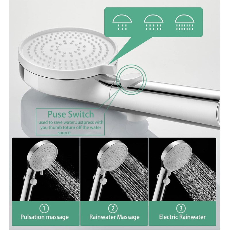 RV Shower Faucet with Hose and shower Head,Metal camper shower