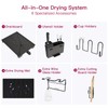 BOOSINY 2 Tier Black Large Stainless Steel Dish Drainers Drying