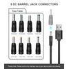 Lantisri 5V DC Power Cable, USB to DC 5.5x2.1mm Plug