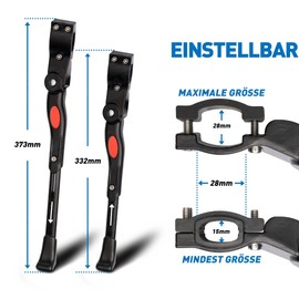 WATSABRO Bike Kickstand 24-29 inches Adjustable Universal Bicycle Stand Support for Bicycle Mountain Bike Road Bike