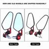 Elegant Rearview Mirrors and Motorcycles, Adjustable Optical Glass Mirrors to