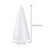 30Pcs White Craft Foam Cones DIY Christmas Tree Foam Cone