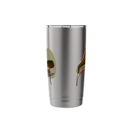 Line Art Abstract Minimalist of Women Face with Rose Flower Stainless Steel Insulated Tumbler