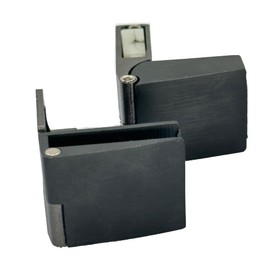 KAFENDA 2pcs Black Frameless Door Hinge Glass Door Hinges is Suitable for 3-5MM Thick Glass