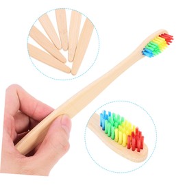 Beavorty 6 Pack Bamboo Toothbrushes Soft Bristles Toothbrushes for Adults for Travel Outdoor Hotel Use