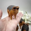 RIBJSHE Weird Queer Grumpy Frog Statue Ugly Angry Toad Statue