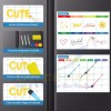 Breezee Market Pizarrón Calendario Planeador Mensual Magnético Facil Borrad
