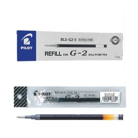 Pilot Ersatzmine für G205/B2P Gel, 0,5 mm, 12 Stück, Schwarz
