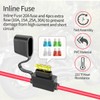 ELFCULB Anderson Connector to O Ring Terminal 10AWG Battery Connector