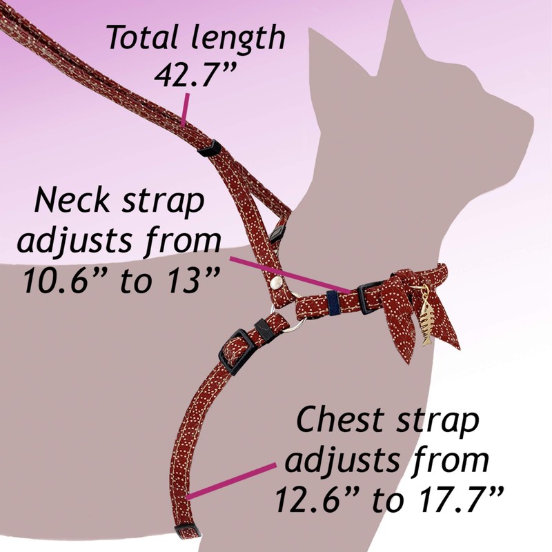 Zen Fish Charm Cat Harness & Leash Set (Green)