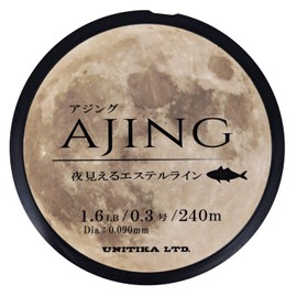 UNITIKA Night View Esther Line, 844.4 ft (240 m), Pastel Orange, No. 0.3 (1.6LB)