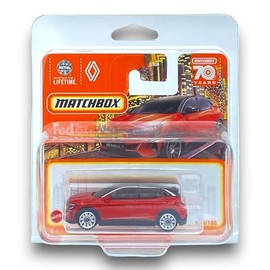 Matchbox 2022 Renault Megane (Red) - Renault 2023-100/100 (Short Card) - COMES IN A KLAS CAR KEEPER SHORT CARD PROTECTOR CASE - HLC69, MB074