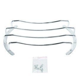 Bbox S-10G 10" Universal Chrome Subwoofer Grill, Pair