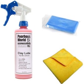 Poorboys World Clay Lube and ValetPRO 'Medium' Clay Bar Kit