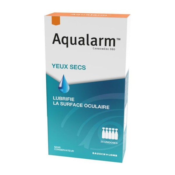 Bausch & Lomb Aqualarm Yeux Secs Lubrifiant Oculaire 30 unidoses