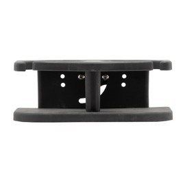 Extreme Max 3005.5689 Adjustable 2-Drink Mug Cup & Can Holder for Horizontal and Vertical Round Pontoon Rails - Black