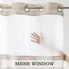 Extra Long Shower Curtains with Snap-in Liner, No Hooks Needed,