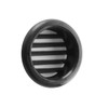 The T3 N Ventilation Grille Round Plastic Recessed, Black, 40 mm