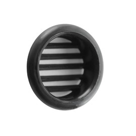 The T3 N Ventilation Grille Round Plastic Recessed, Black, 40 mm