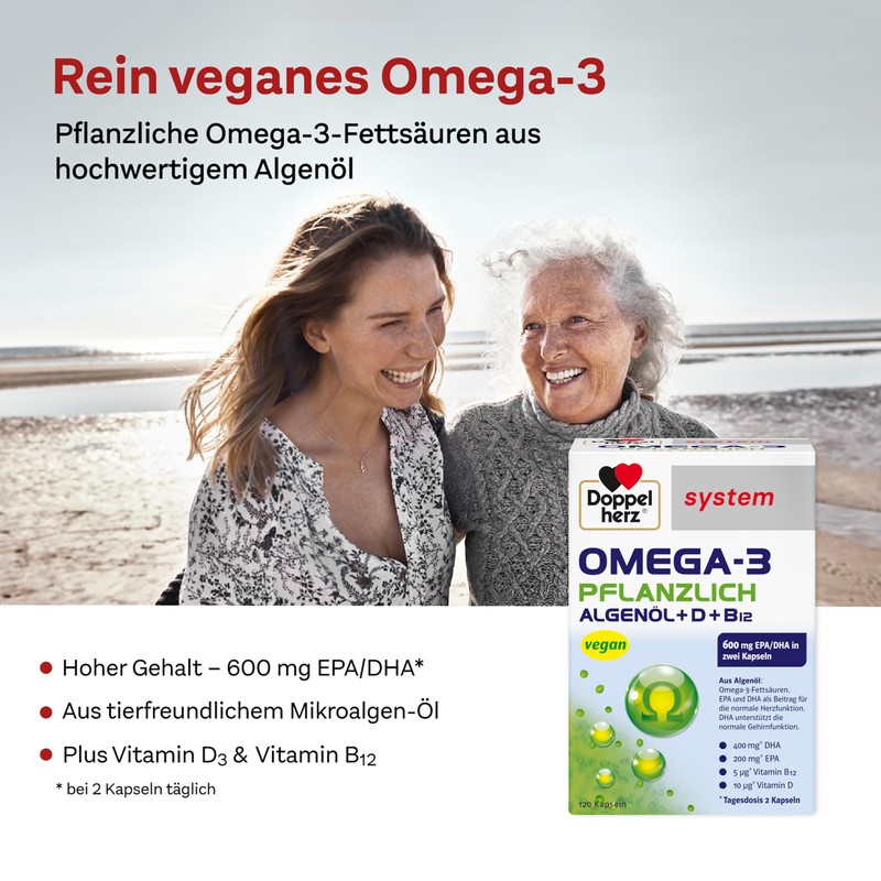 Doppelherz System Omega-3 Vegetable - Algae Oil - with Vitamin