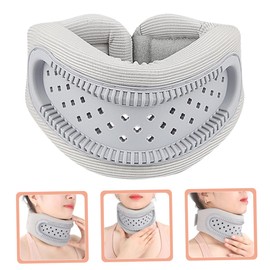KOMBIUDA Neck Protector Neck Support Band for Use Comfortable Cervical Guard for Soft and Breathable Design Version Grey