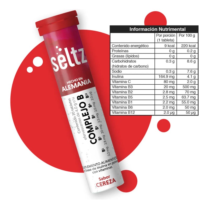 Complejo B 3 Pack Seltz Tabletas Efervescentes