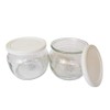 The Dairy Shoppe Glass Yogurt Jars with lid Half Pint