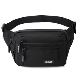 Vdones Hiking Waist Bag Mens Fanny Pack Hip Bum Bag with Adjustable Strap for Outdoors, Workout, Traveling, Casual Running, Cycling