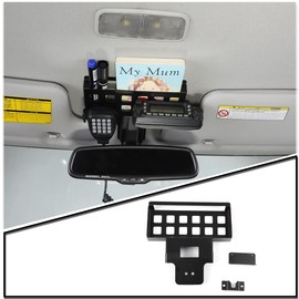 LLKUANG Rearview Mirror Storage Rack for Toyota FJ Cruiser 2007-2021 Aluminum alloy Car Inner Rearview Mirror Multifunctional Storage Frame(Left hand drive)