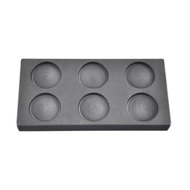 6 Cavity 1 oz Troy Ounce Round Gold Graphite Ingot Coin Mold for Melting Casting Refining Scrap Metal Jewelry