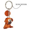 MONKIMAU Leather Keyring Pug Dog Figure